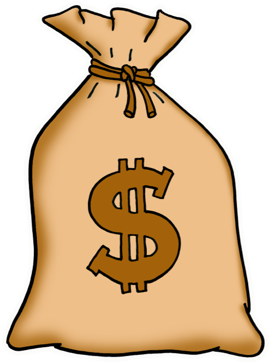 An illustration of a bag of money