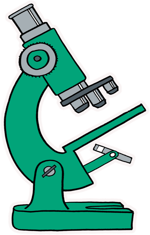 An illustration of a microscope